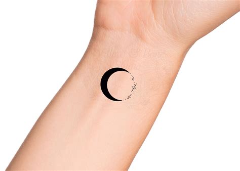 crescent moon tattoo